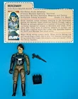 Major Bludd V1 G.I. Joe ARAH 1983 MAIL-IN  RED BACK File Card 100% COMPLETE