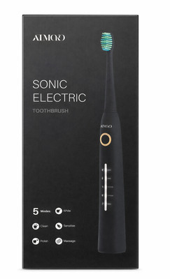 ATMOKO Sonic Electric Toothbrush 40000 VPM IPX7 Waterproof 5 Modes USB | 0479