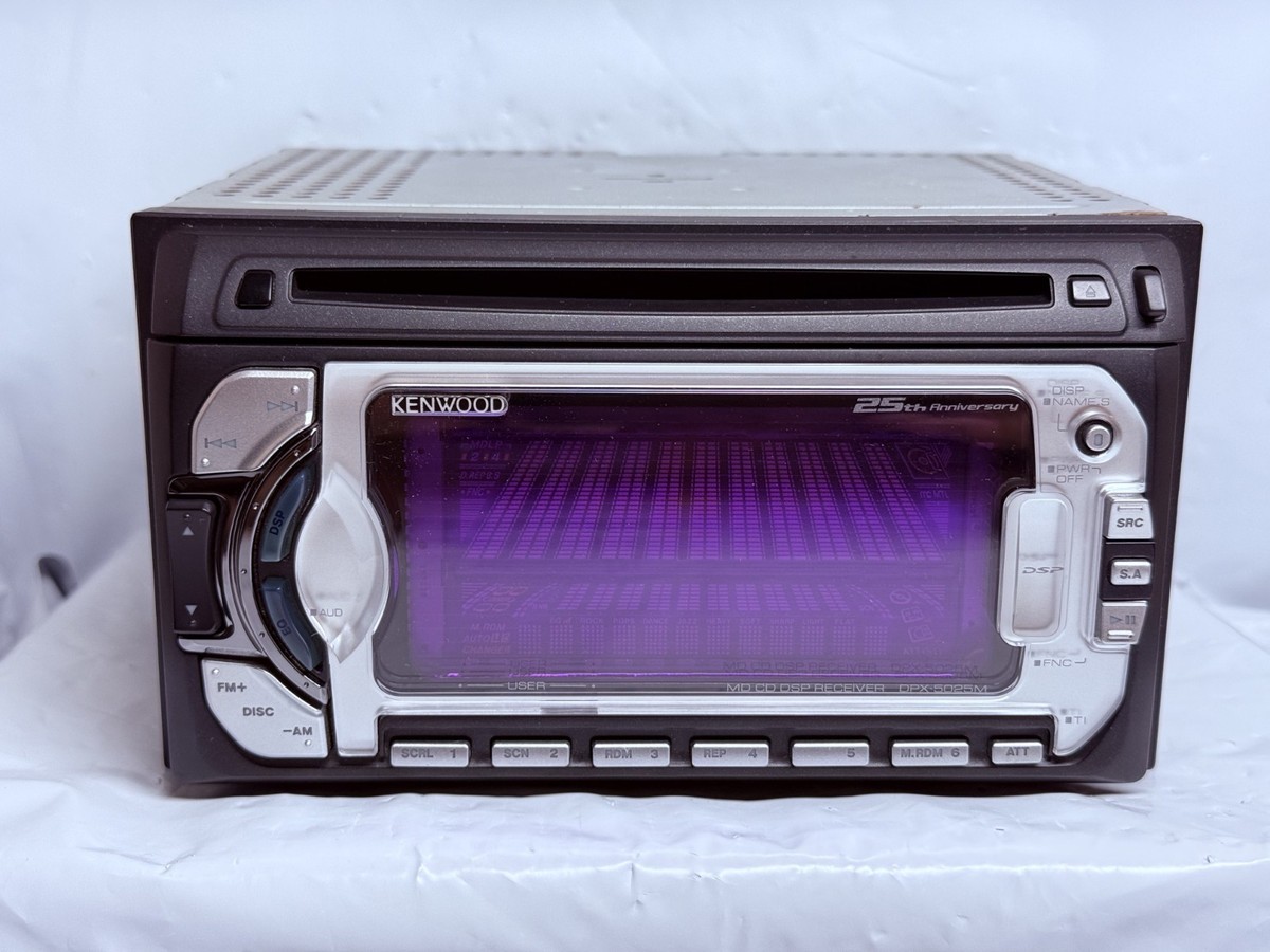 KENWOOD DPX-5025M 2DIN CD MD JDM Car Audio w/ External Bluetooth