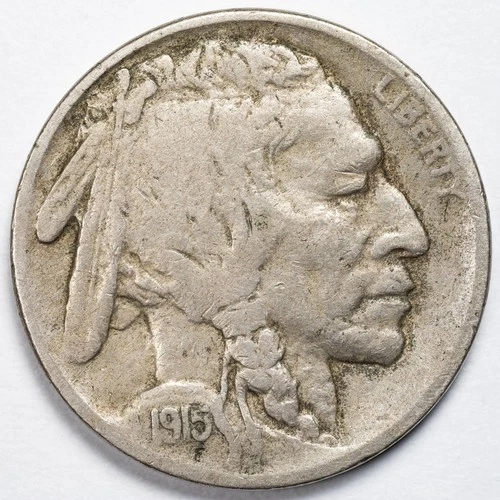 1915-D Buffalo Nickel Denver Mint Fine (F) Details