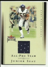 JUNIOR SEAU 2002 Fleer Premium All-Pro Team Jerseys $8 San Diego Chargers