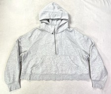 Lululemon Scuba Oversized Half Zip Hoodie Womens XL/XXL Heathered Core Grey