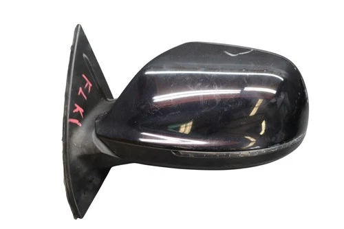 10-15 Audi Q7 Left Side Power Folded Side View Door Mirror Assembly Black Oem