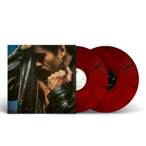 George Michael Faith Double Vinyl LP Color Red And Black Marbled