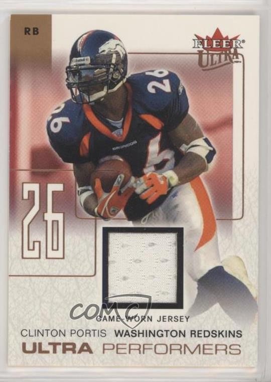 2004 Fleer Ultra Performers Game-Used Copper Clinton Portis #UP/CP qw7