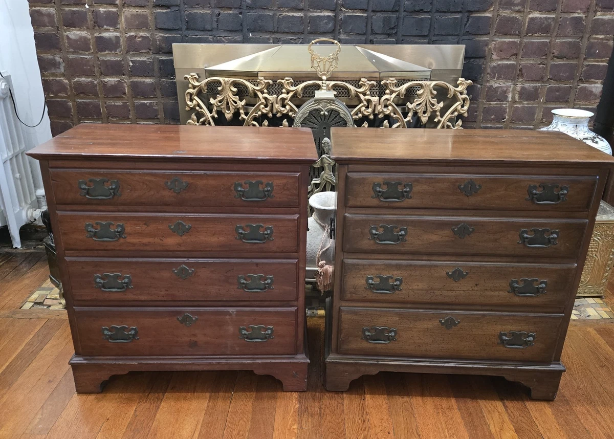Brown Original Post - 1950 Time Period Manufactured Antique Chests