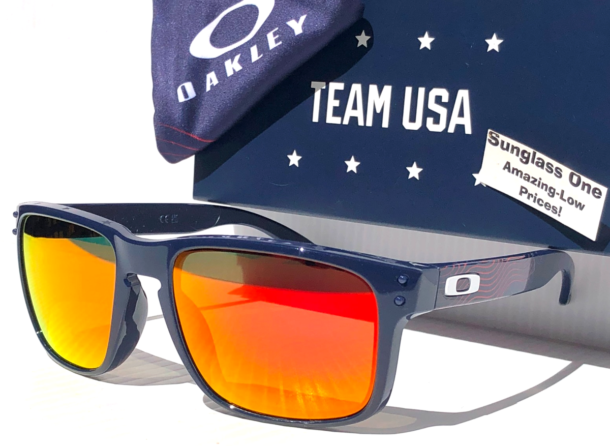 Oakley HOLBROOK Team USA Abyss Blue POLARIZED Galaxy Ruby Lens