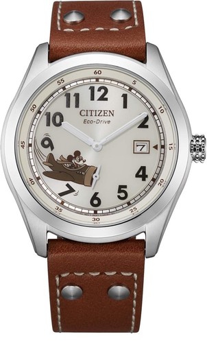 Orologio Citizen Eco-Drive Uomo Disney Topolino Aviatore, Acciaio Inossidabile