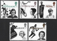 1996 Sg 1935/1939 Europa. Famous Women Fine Used