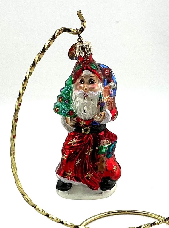 RADKO A SPLENDID ARRIVAL GEM GLASS CHRISTMAS ORNAMENT  00-508-0
