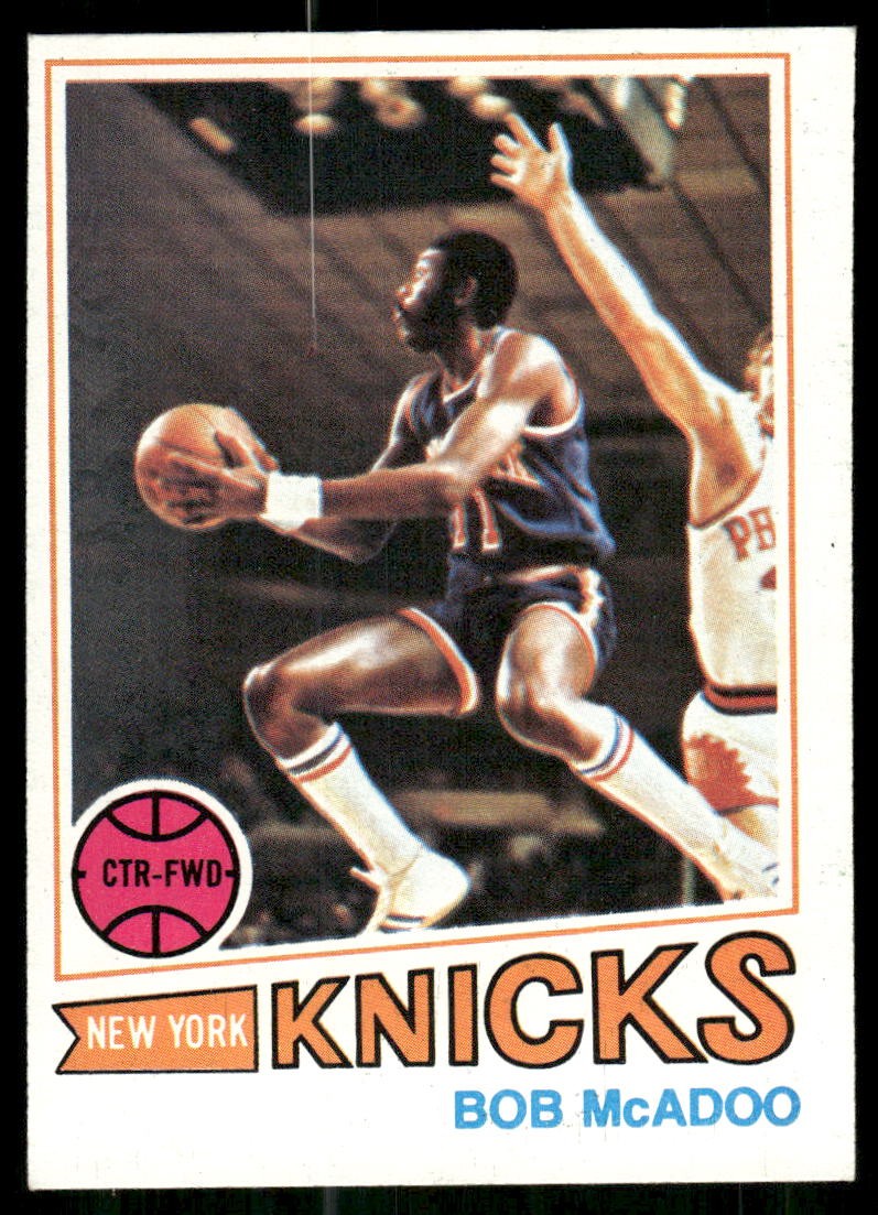 Bob McAdoo #45 Basketball Cards 1977 Topps trading card — raw and PSA graded price guide