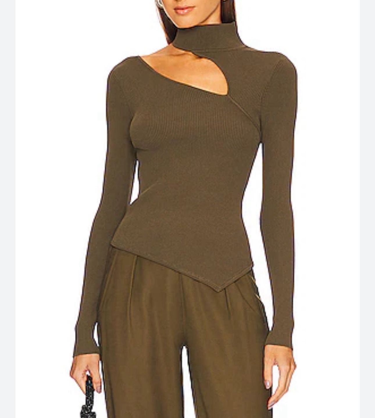 Cult Gaia Krislyn Knit Top in Advieh  size S