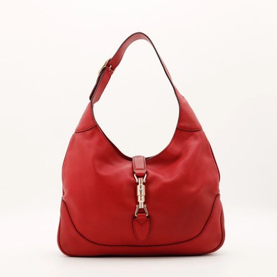 Gucci Tasche New Jackie Hobo Leder Rot Vintage Echt