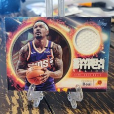 2025-26 Topps Swish & Stitch Relics Holo Foil Bradley Beal Game Used Jersey Suns