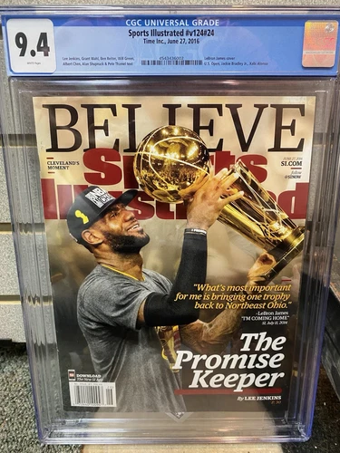 LeBron James Sports Illustrated CGC 9.4 Newsstand 6/27/2016 Cavaliers