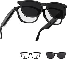Smart Glasses with Bluetooth, 2-in-1 Magnetic Sunglasses (Blue Light Blocking &
