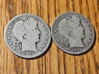 Barber Liberty Head Half Dollar Lot of 2 - 1915 50C