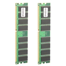 2Pcs Memory Module Desktop Computer For DoubleSided 16Grain DDR 1GB 400M BL