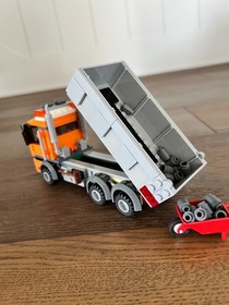 Lego City 4434 Orange Tipper Dump Truck Building Set Released 2012 222pcs