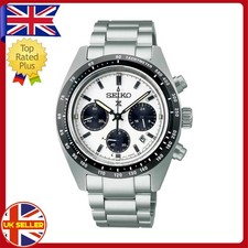 Seikos White/Black Dial Stainless Steel Strap Watch Men  Wristwatches Gift New