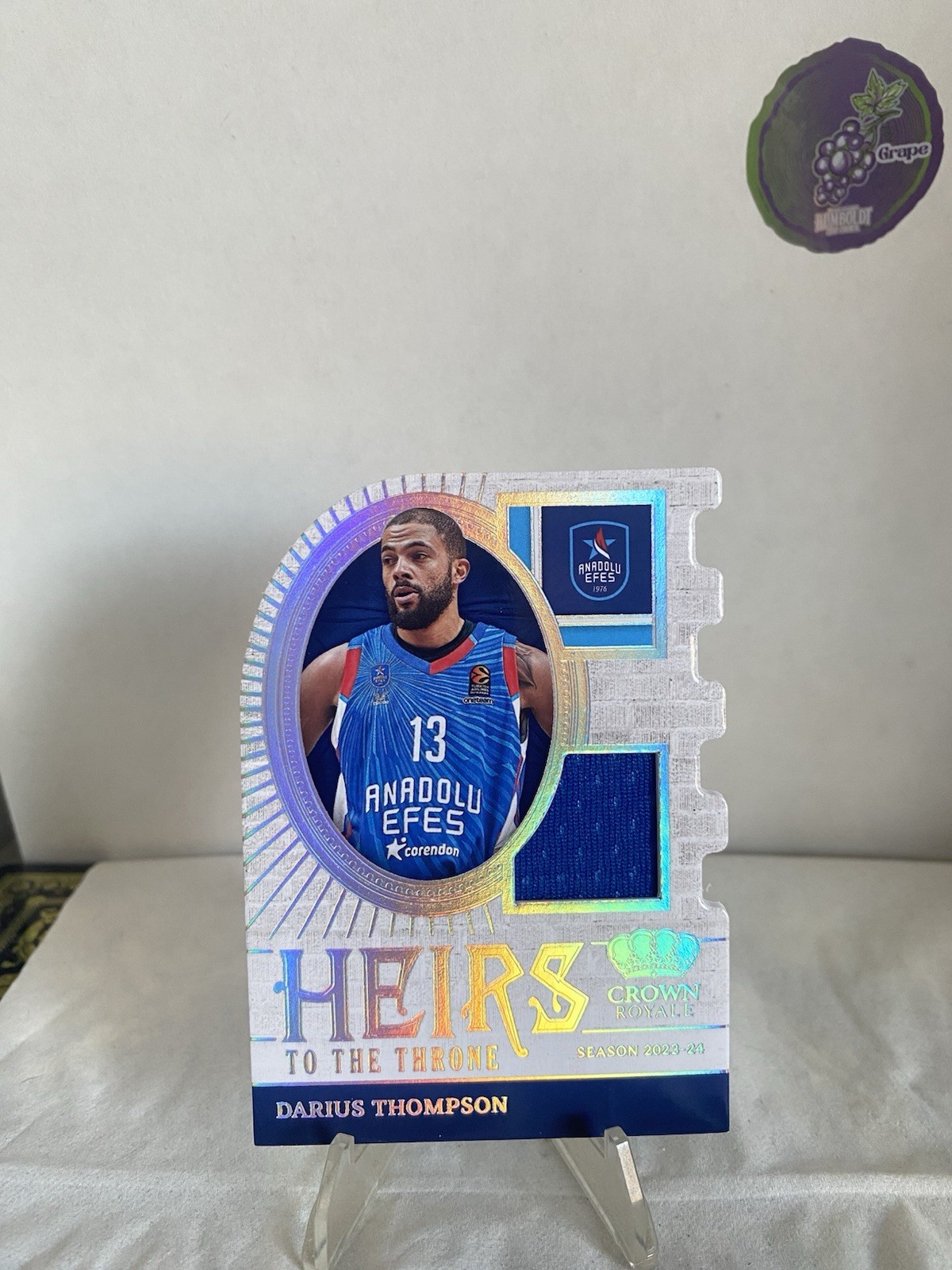 2023-24 Crown Royale Euroleague Darius Thompson Relic Card HT-THP