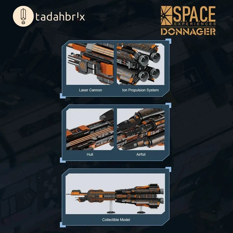 The Space Experiences Donnager Building blocks Toys 1888 pieces gift set - Image 4 of 4