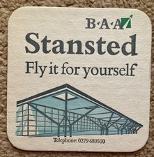 Vintage BAA (British Airport Authorities) Coaster - Stansted Airport