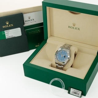 Men's Rolex OP Datejust 41mm Ref.#116300 w/Box & Papers Azzurro Dial W265628 1