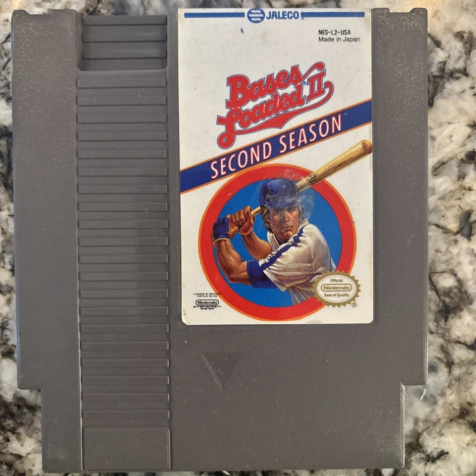 Bases Loaded II 2 (Vintage Nintendo NES) Juego Original Foto 2 de 4