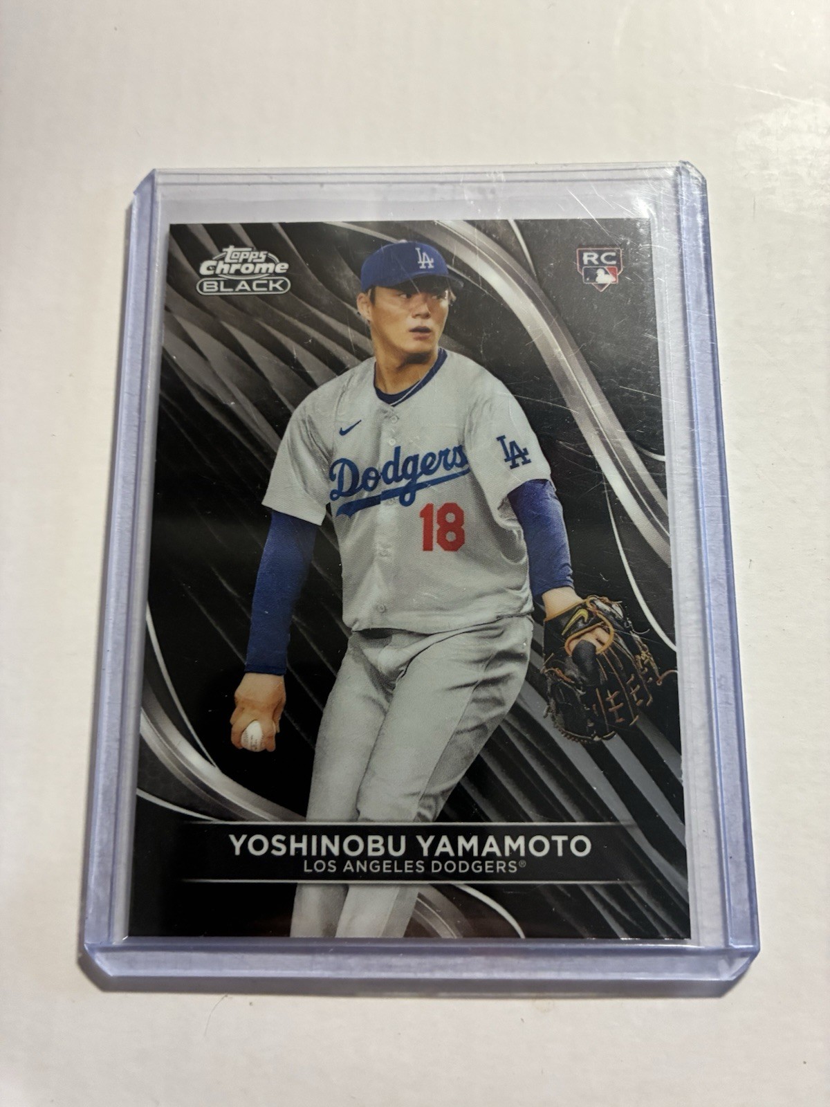 2024 Topps Chrome Black - Yoshinobu Yamamoto #18 (RC)