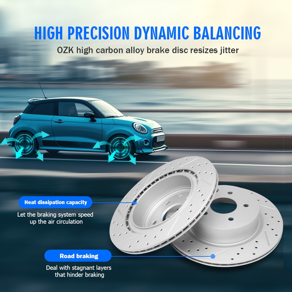 Front Brake Disc Rotors For 2004 2005 2006 2007-2011 Honda Civic CR-Z Acura RSX