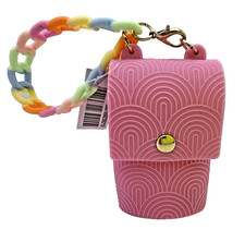 Bath Body Works Pink Rainbow Snapcase Purse Pocketbac Holder