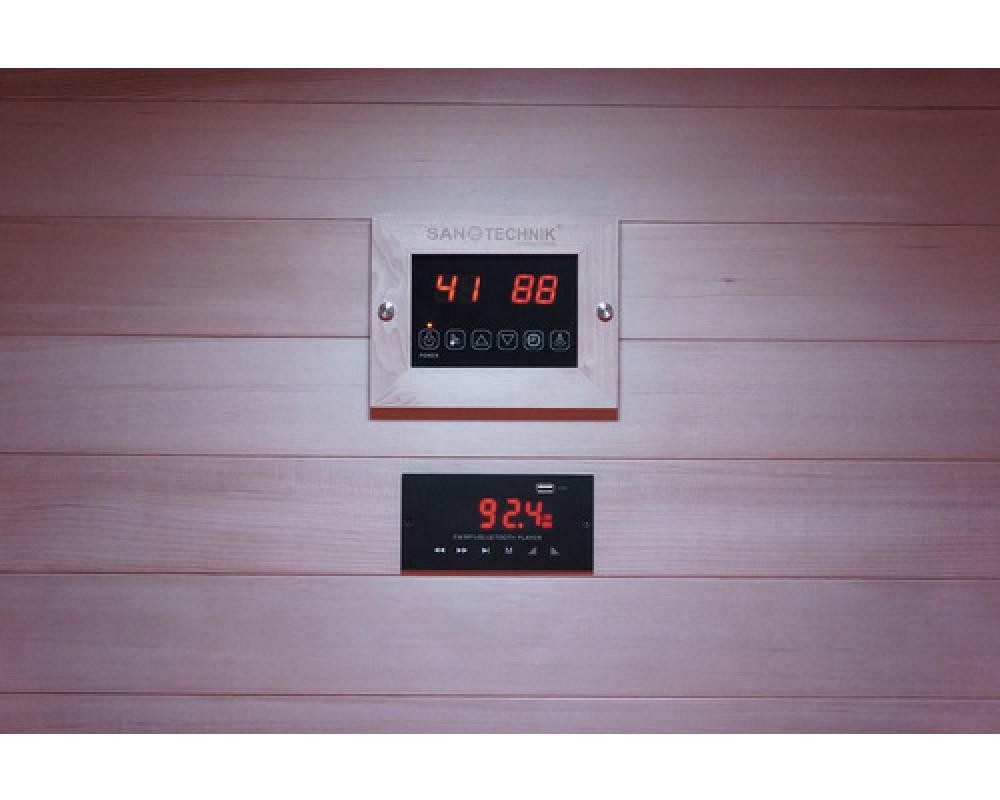 Sano Infrarotsauna RUBY 2 Infrarotkabine 2 Person 5 Strahler 2200 W Sauna