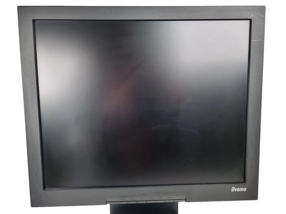 Vintage iiyama 19'' TFT LCD Black Monitor AS4821DT BK Film Set Prop Retro - Image 2 of 4