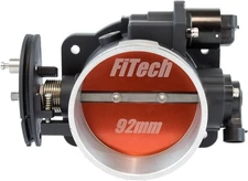 FiTech Throttle Body, Multi-Port Injection, 92 mm Diameter, Aluminum, Black P...