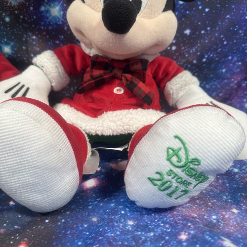 Disney Store Mickey Minnie Mouse Soft Toy Christmas Plush Exclusive 2017 - Picture 5 of 6