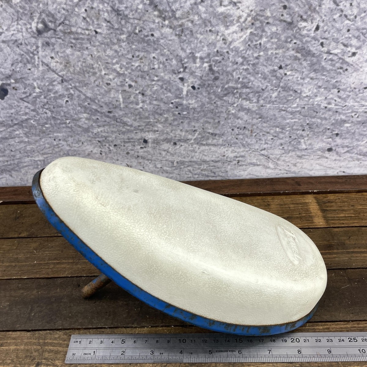 Vintage Troxel Tricycle Saddle Trike Seat Seatpost Metal Pan 50s