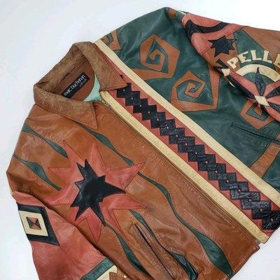 Vintage 90s Marc Buchanan Pelle Pelle Leather Jacket Mens XL 48