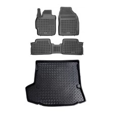 Rezaw-plast Floor Mats For Toyota Corolla 2009-2013 Pe Cargo Liner Set Black