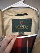 VINTAGE RARE McGREGOR Drizzler Barn Jacket  Beige Tartan Lined, Unisex XXL