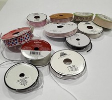 Lot of 11 of specialty ribbon for crafts or gifts. Unique ribbon. 7 new 4 preown