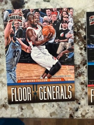 2012-13 NBA PANINI THREADS FLOOR GENERALS INSERT CARD KNICKS RAYMOND FELTON #10