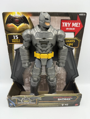 Mattel Electro-Armor Batman Action Figure Light Up w/ Sound & Wings BvS