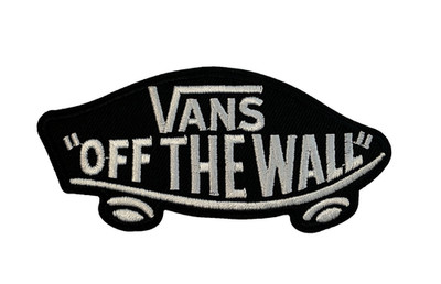 VAN S OFF THE WALL - SKATEBOARDING  - OLD STOCK - Embroidered Iron-On/Sew Patch