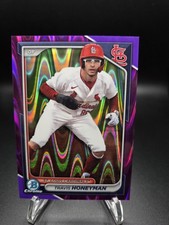 2024 Bowman Chrome Travis Honeyman Purple Raywave /250 #BCP-46 Cardinals
