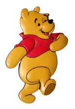 WINNIE THE POOH VTG RUBBER FRIDGE MAGNET 3D D...