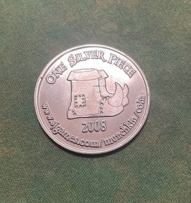 Munchkin Promo COIN One Silver Piece 2008 Game