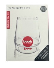  LOT OF 6 Joovy Boob Baby Bottle Insulator Clear Fits 9oz New