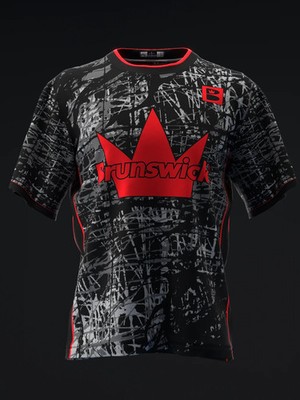 Custom Name Brunswick - Melee Jab Carbon - Bowling Jersey Shirt USA Size S-5XL
