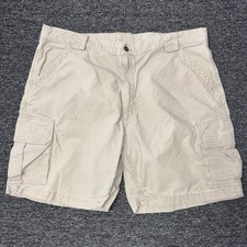 Men s Vintage Carhartt Khaki Beige Workwear Cargo Carpenter Shorts - Size 42